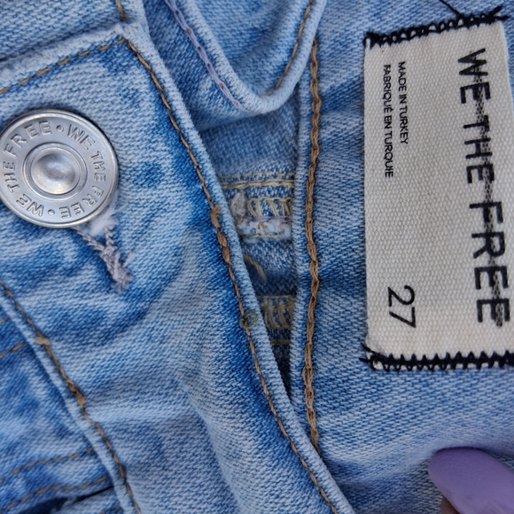 Free People Havasu Slouchy Longline Denim Shorts 27 Wide Leg Boho 90s Streetwear - Picture 8 of 12